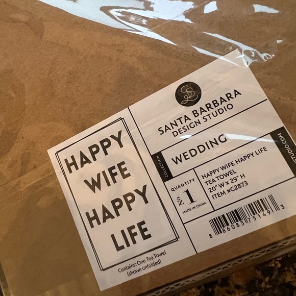 Tea Towel "Happy Wife Happy Life" - Picture 8 of 8